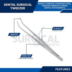 45 Pcs Basic Dental Instruments Set Mirror Explorer College plier German Grade
