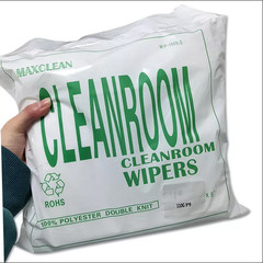 9″X9″ 100% Polyester 1009SLE Cleanroom Microfiber Wiper Dust Free 150 pcs/Bag
