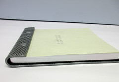 Desk Notepad 5×7 Leather Cover Refillable 250 Pages Barneys New York Silver Link