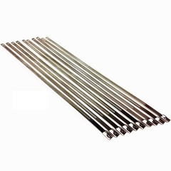 10 pack Secure 14 long Stainless Steel Positive Locking Zip Ties Heat Resistant