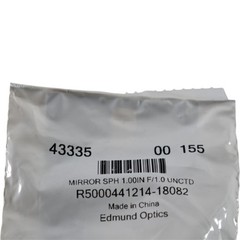 NEW Edmund Optics 43-335 Spherical Concave Mirror 1in Dia Uncoated Borofloat