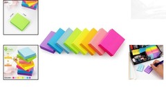 Brightly Colored 1.5×2 inch Sticky Notes – 800 Sheets of Self-Stick Pads
