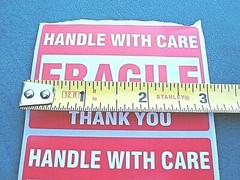 FRAGILE Handle With Care Stickers 2″ x 3″ Pack of 30 (THIRTY) Self Stick Labels
