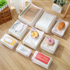 200 Clear Resealable Recloseable Self Adhesive Cello Tape OPP Poly Plastic Bags