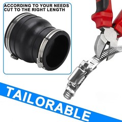 Adjustable Large Hose Clamps Worm Gear Stainless Steel Clamp Fasteners USA Sell