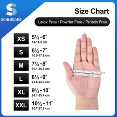 Schneider Nitrile Exam Gloves, Black, Medium, 100-ct Box, Black