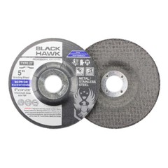 100 Pack – 5″ x 1/4″ x 7/8″ Black Hawk Grinding Wheels T27 Discs for Metal