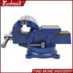 Findmall 6″ Heavy Duty Bench Vise with Anvil Swivel Table Top Clamp Locking Base