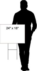 SEASONED FIREWOOD BUNDLES RED BLACK YELLOW Yard Sign ROAD SIGN with Stand
