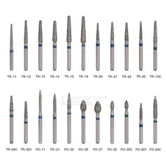 5Pcs/1Pack AZDENT Dental Burs Diamond Burs for High Speed Handpiece FG Burs