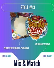 3.5g Mylar Bags With Display Box | Resealable Smell Proof | 12-128 Pack Options