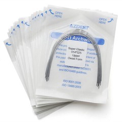 AZDENT Dental Orthodontic Super Elastic Niti Arch Wire Rectangular Ovoid Form