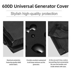 Universal Generator Cover 600D Waterproof For 3000-5000watt (32″ X 24″ X 24″)