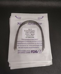 Dental Orthodontic Super Elastic NITI Arch Wires Rectangular Natural Form Wires