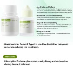 Dental Permanent Glass IonomerCement Lining Luting Glue For Crowns& Bridges