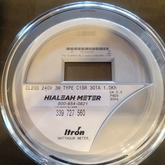 NEW Set 4 Centron Itron Watthour Meter CL200, 240V, 3W, C1SLR, 30TA, 1.0Kh 60Hz