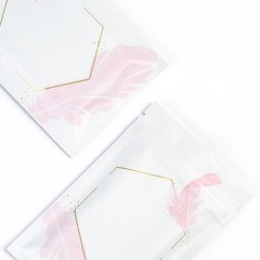 100pcs Double Sided Matte Design Metallic Mylar Foil Resealable Smell Proof Bags