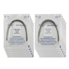 100PCS Dental Orthodontic Arch Wire Niti Super Elastic Round Rectangular Ovoid
