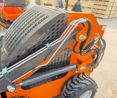 Wolfequip Wheel Mini Skid Steer Loader 23HP Tractor Bucket Hydraulic Guide Drive