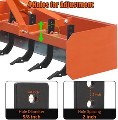 1/5/6/7Pack Box Blade 18” Ripper Shank 3 Hole Box Scraper Shank