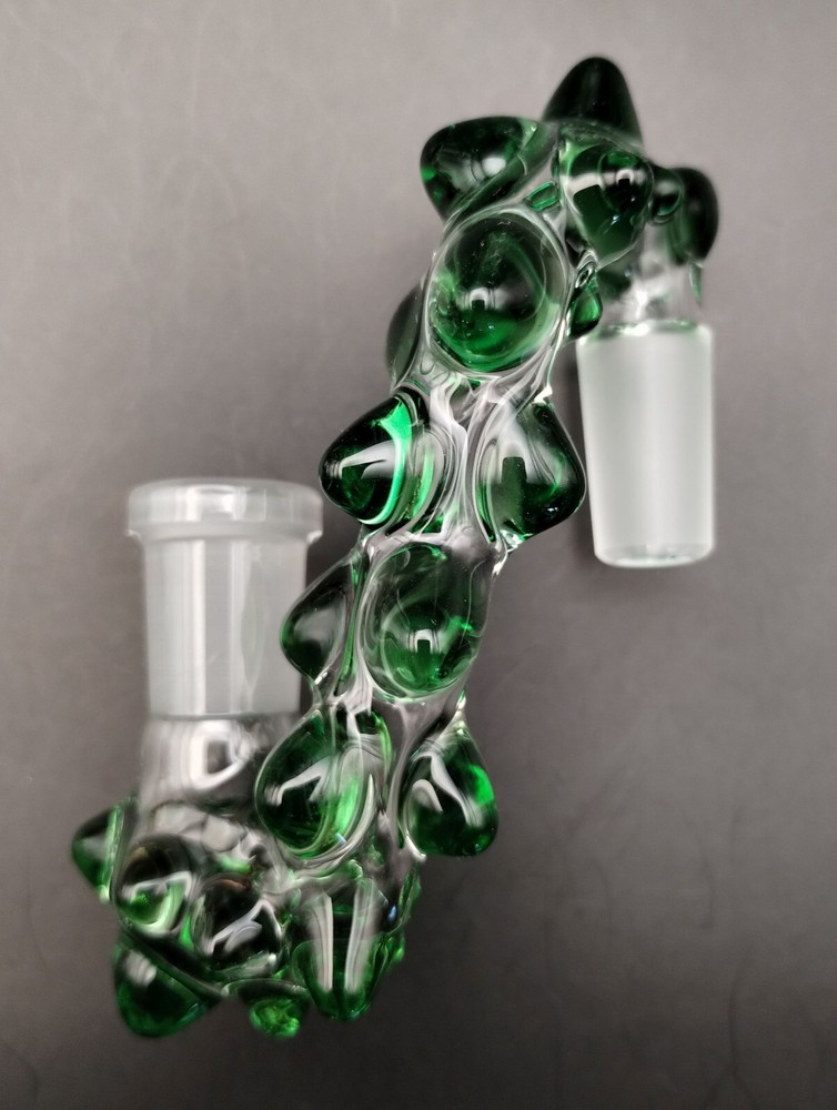 14mm Emerald Green Glass Drop Down Attachment Adapter