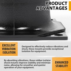 4PCS Rubber Isolator Shock Mounts For Stanley Hydraulic Vibratory Compactor