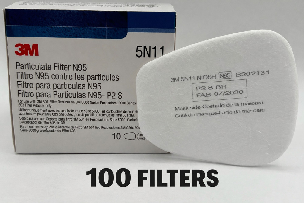 1 CASE of 3M 5N11 N95 Replacement Particulate Filter For 3M Respirator 10 Boxes