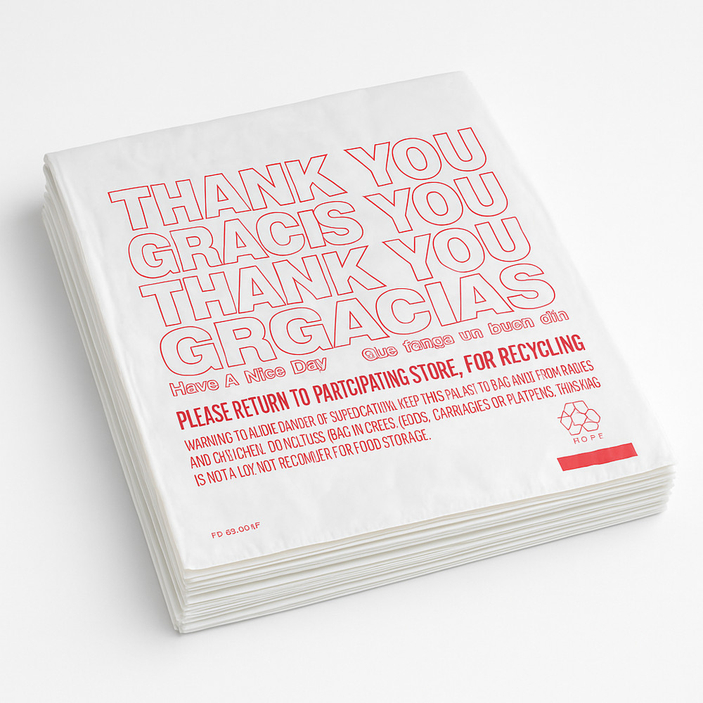 “Thank You Grocery Bags 1/6 BBL 21×6.5×11.5 – 50 to 1000 Plastic T‑Shirt Bags”
