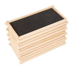 Deep Brood Box Bee Hive Frames & 100% Beeswax Foundation Sheets – 10 Pack