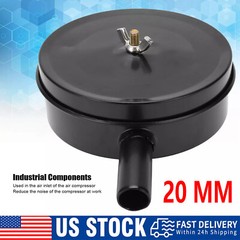 Air Compressor Noise Reducer Silencer Muffler Intake Air Filter Pump Metal Paper
