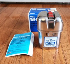 MSA SELF RESCUER RESPIRATOR W-65 W/BELT LOOP # 455299 NIOSH MSHA