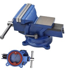 6″ Mechanic Bench Vise Table Top Clamp Press Locking Swivel Base Heavy