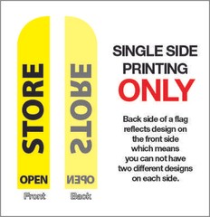15Ft Full color Custom Swooper Advertising Flag Feather Banner with hardware