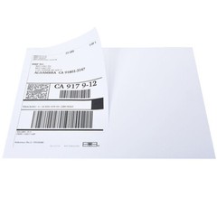 50-20000 Shipping Labels 8.5″ x 5.5″ Half Sheets Blank Self Adhesive 2 Per Sheet