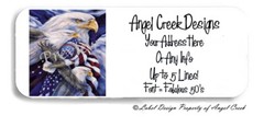 USA America Flag Stars and Stripes American Bald Eagle Return Address Labels
