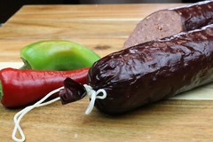 25 – 1.5 in x 20 in. Summer Sausage Mahogany Fibrous Casings Hold 2 Lb ea 50lb