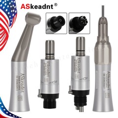 NSK Style Dental Low Speed Handpiece Contra Angle Straight Air Motor 2/4Holes