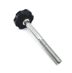 3/8″ Thumb Screw Bolts Black Round Clamping Hand Knob Stainless Steel