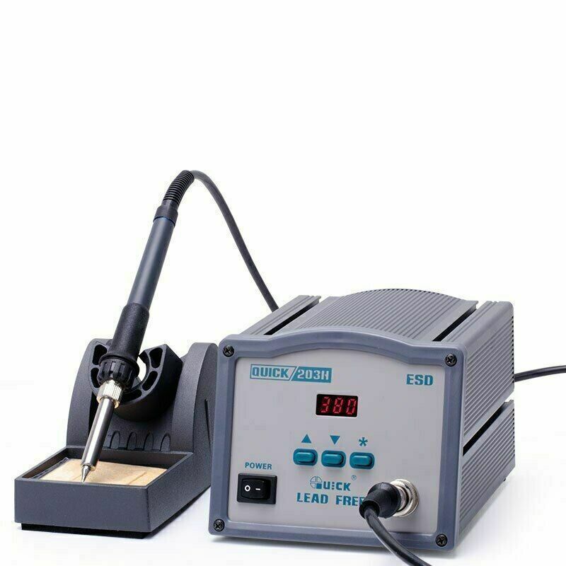 Superior Performance Quick 203H Leadfree Soldering Station ESD W/stand Safe Auto
