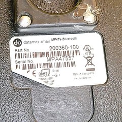 UNTESTED DATAMAX O’NEIL MF4TE BLUETOOTH BARCODE THERMAL LABEL RECEIPT PRINTER
