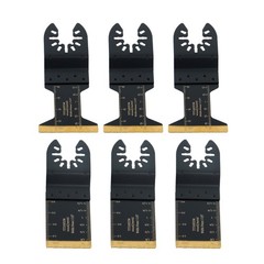50 PCS Titanium Oscillating Tool Blades Curved Edge Oscillating Saw Blade Kit