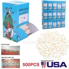 AZDENT Bandas Elásticas Ortodoncia Látex Elásticos Dental Elastics Rubber Bands