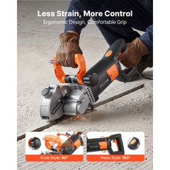Uimoso Electric Wall Chaser 4800W Groove Cutter Machine with 6800RPM and Guide