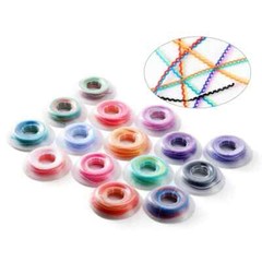 Dental Orthodontic Elastic Rubber Power Chain Braces Bands color combination