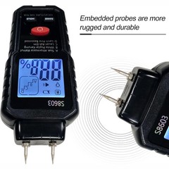 Handheld Digital Wood Moisture Meter LCD Tester for Firewood Paper Cardboard