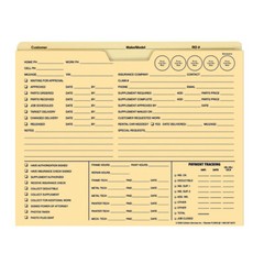 100ct IDEA Heavyweight 150lb Manila Job Jacket Folder FL9955 – Auto Repair Order