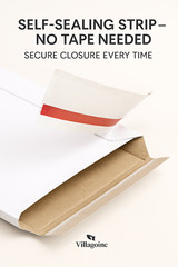 6×8 Rigid Mailers, 450 GSM Self Adhesive Stay Flat Cardboard Envelopes rigid