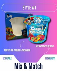 3.5g Mylar Bags With Display Box | Resealable Smell Proof | 12-128 Pack Options