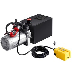 VEVOR 10 Quart Double Acting Hydraulic Pump 12V Dump Trailer Power Unit 2.1HP