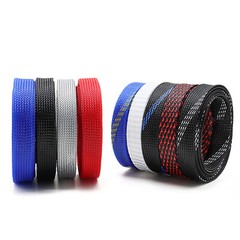ALL SIZES & COLORS PET Expandable Wire Cable Sleeving Sheath Braided Loom Tubing
